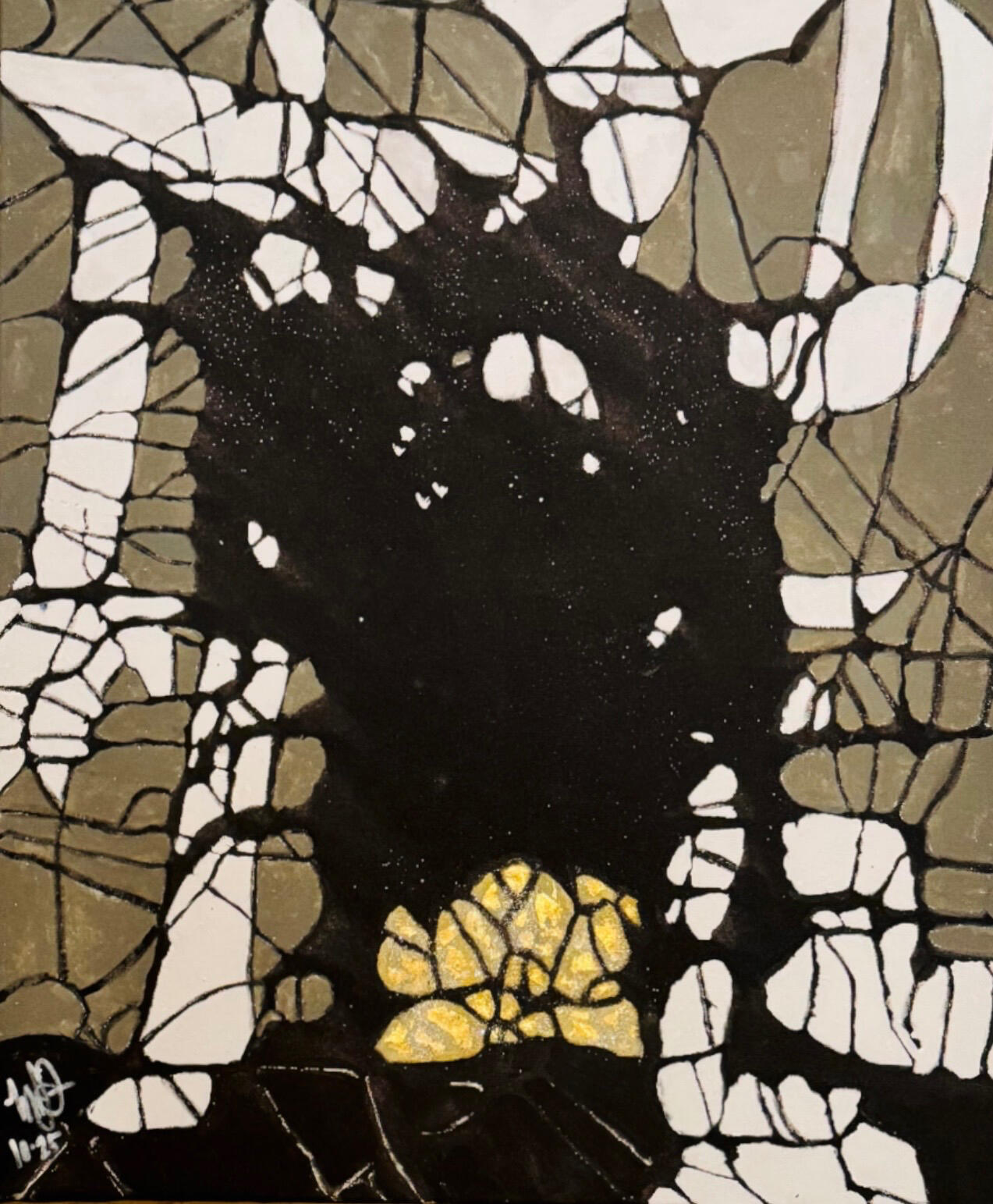 "BATTLE BLOT" - 18x20 $200